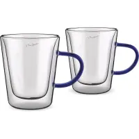 Set of 2 Tea Glasses VASO Lamart LT9118 Double-Walled Glass 300ml Green


