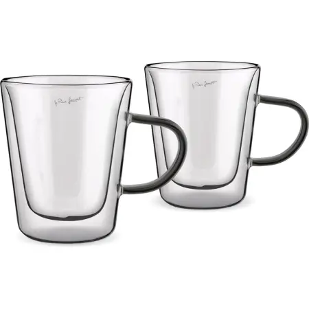Set of 2 Tea Glasses VASO Lamart LT9120 Double-Walled Glass 300ml Black

