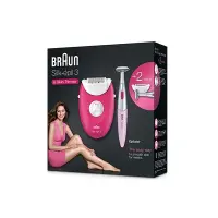 Epilator Suitable for Body and Legs Braun Silk-Epil 3-420 + Trimmer for Face