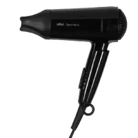 Hair Dryer Braun HD350 Satin Hair 3 Style & Go 1600W 2 Heating Levels Black