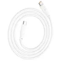 Data Cable Hoco X93 Force USB-C to USB-C PD100W 3A Fast Charging White 1m
