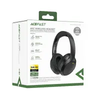Wireless Foldable Headphones Stereo Acefast H6 500mAh v5.3 Hi-Fi 30dB ANC AUX USB-C IPX4 Black