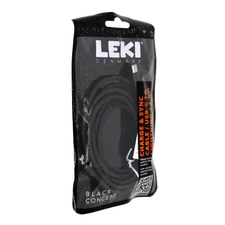 Data and Charging Cable Leki Black Concept USB-C to Lightning Braided Black 2m