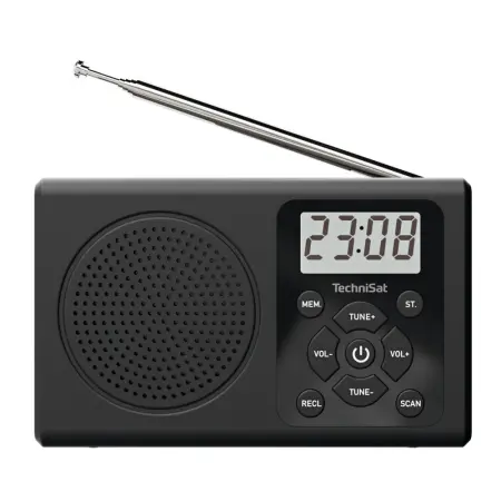 Portable Radio Technisat Travelradio 300 0.5 W with 3.5mm Headphone Jack and Power Cable Black