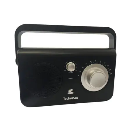 Portable Radio Technisat CLASSIC 100 1W with 3.5mm Headphone Jack and Power Cable Black