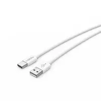 Charging Data Cable Noozy Flow E44 USB-A  to USB-C 3.0A White 1m