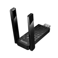 Wifi Usb 2.0 Adapter Hoco HI34 WiFi 6 USB-A 600Mbps Plug and Play with 2 Antennas