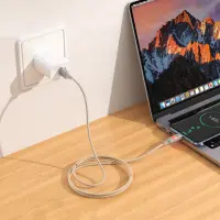 Cable Hoco U144 USB-A  to Lightning Fast Charging 2.4A with Lighting Braided Gold 1.2m