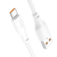 Cable Hoco X93 Force USB-A  to USB-C High Power 100W 6A White 1m