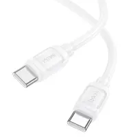 Cable Hoco X115 Surpass USB-C  to USB-C PD60W 3.0A White 1m