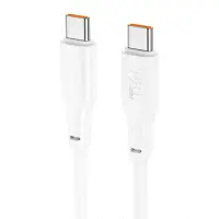 Cable Hoco X93 Force USB-C to USB-C PD100W 3A Fast Charging White 2m