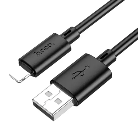 Cable Hoco X88 Gratified USB-C  to Lightning 2.4A Black 2m