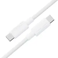 Cable Acefast C18-03 USB-C to USB-C 60W 20V/3A USB2.0 Braided White 1.2m
