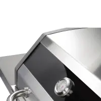 Gas Grill Fieldmann FZG 3025 4+1+1 with 4x Main Burners and 1x Side Burner, Infared Burner,  Cast Iron Plate and Grate and Thermometer
