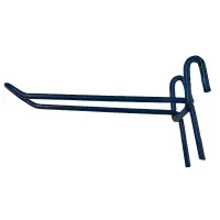 Double Hook 13cm Metal for Grid Display Stand Blue