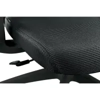 Office Chair Yenkee YGC 500BK FISHBONE Black Mesh and Back Support Max. Weight 120kg