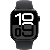 Apple Watch Series 10 Aluminum 42mm GPS eSim NFC IP6X  Aluminum Case Jet Black with Sport Band Black MWWE3QF/A