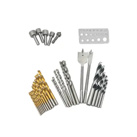 Energizer 3BIK00 Drill Bits 30 Piece Set, Multi-Material, Steel Bits with Titanium Coating