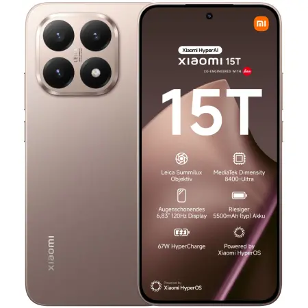 Xiaomi 15T 5G Dual Sim 6.83" 12GB/256GB NFC IP68 Rose Gold