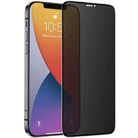 Tempered Glass Noozy Privacy 30 Degree Protection Full Face 3D for Apple iPhone 15 Pro Max