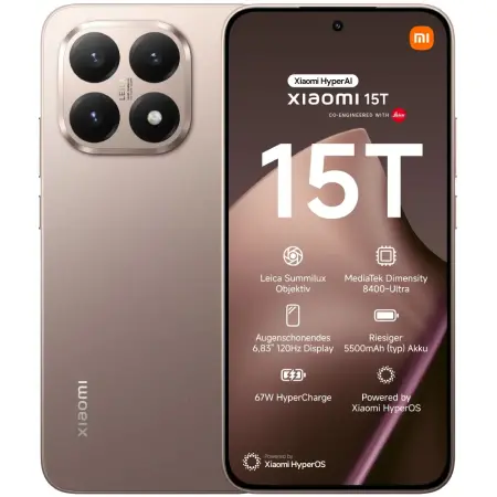 Xiaomi 15T 5G Dual Sim 6.83" 12GB/512GB NFC IP68 Rose Gold