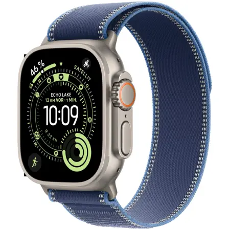 Apple Watch Ultra 3 49mm GPS eSIM NFC IP6X Natural Titanium Case with Blue Trail Loop