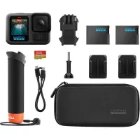 Action Camera GoPro Hero13 Bundle CHDRB-131-RW 5K 360° 2.27" display and Wi-Fi 1900mAh 10m Underwater Black & Accessory Bundle