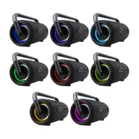 Wireless Speaker Acefast K2 Pro v5.3 TWS 120W 9600mAh USB AUX and RGB Lighting Black