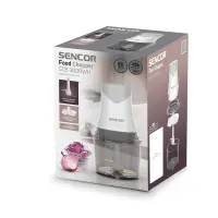 Sencor SCB 3000WH Food Chopper 400W with 1L Bowl and Dual Blades
