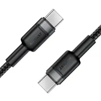 Data Cable Acefast C22-03 USB-C to USB-C Braided USB2.0 3A 60W 1.2m Black