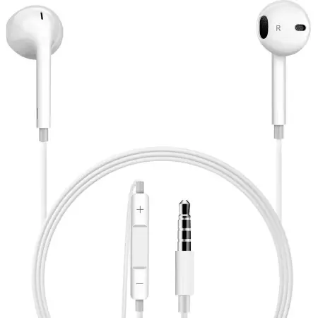 Hands Free Stereo Apple EarPods 3.5mm Jack White MWU53ZM/A