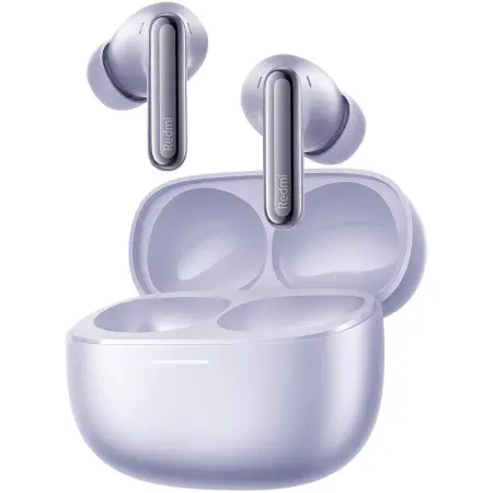 Wireless Bluetooth Xiaomi Redmi Buds 6 Pro BHR9317GL Ultra HD with Active Noise Cancellation and Charging Case Lavender Purple