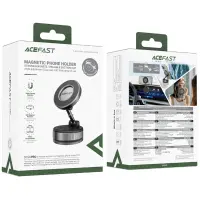 Mobile Phone Magnetic Desktop Holder Acefast E28 with Powerfull Magnets and Free Rotation Grey