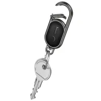 Gps Tracker Hoco E91J Tiger Keychain with a Carabiner Only for iOS Compatible with Apple Find My Network Black