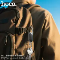 Gps Tracker Hoco E91J Tiger Keychain with a Carabiner Only for iOS Compatible with Apple Find My Network Black