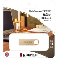 USB Kingston Data Traveller SE9 G3 3.2  128GB Metallic Gold DTSE9G3/128GB