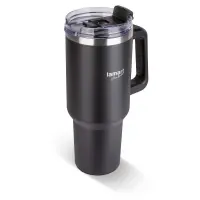 Stainless Steel & Plastic Thermos Cup 1.2L HUGE Lamart LT4088 Black