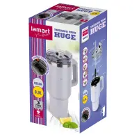Stainless Steel & Plastic Thermos Cup 900ml HUGE Lamart LT4089 White