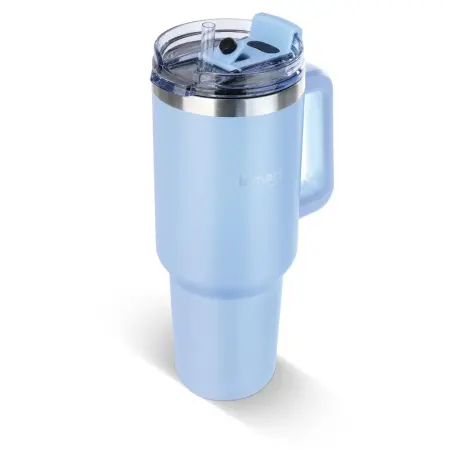 Stainless Steel & Plastic Thermos Cup 900ml HUGE Lamart LT4090 Blue