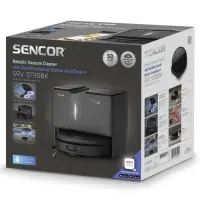 Robotic Vacuum Cleaner Sencor SRV 9790BK 72W with App Control and Automatic Charging Station for Sweeping - Mopping
