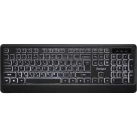 Yenkee YKB 1025CS Wired Backlit Keyboard with 1.5m USB Cable and Low Profile Silent Keys Black