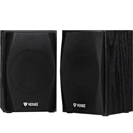 Yenkee YSP 2010BK 2.0 Stereo Speakers 5W USB-A Powered with Wooden Case Black