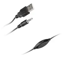 Yenkee YSP 2010BK 2.0 Stereo Speakers 5W USB-A Powered with Wooden Case Black