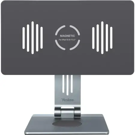 Desktop Stand / Hub Yenkee YSN 04 Magnetic for iPads up to 11" with 3xUSB-A, 1xUSB-C PD100W, 1xHDMI 2.0, SD Port and Wireless Charging