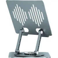 Desktop Stand Yenkee YSN 02 for Devices up to 17" 360° Rotation Metallic Grey