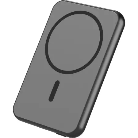 Power Bank Yenkee YPB 502 5000mAh 15W 3A MagSafe Wireless Charging and 1xUSB-C PD20W Port, LED Battery Indicator with Aluminum Alloy Shell Grey