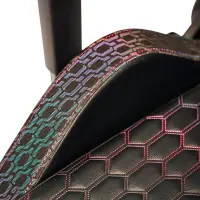 Gaming Chair Yenkee YGC 110RD GHOST Black with Scratch Resistant PU Leather 3D Armrest Adjustment Max. Load 130kg