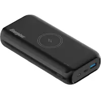 Power Bank Energizer QE20009PQ 20000mAh PD20W 1xUSB-C 1xUSB-A with Wireless Charging 15W and LED Battery Indicator Black