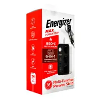 Desktop Charger Energizer EPB2500W01EU 2500W 10A Max with 3xSuko Sockets + 6xUSB-A Ports 17W, Safety On/Off Switch Cable 2m Black