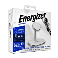 Desktop Charger Energizer 3-in-1 WCP303 15W Fast Charge USB-C White